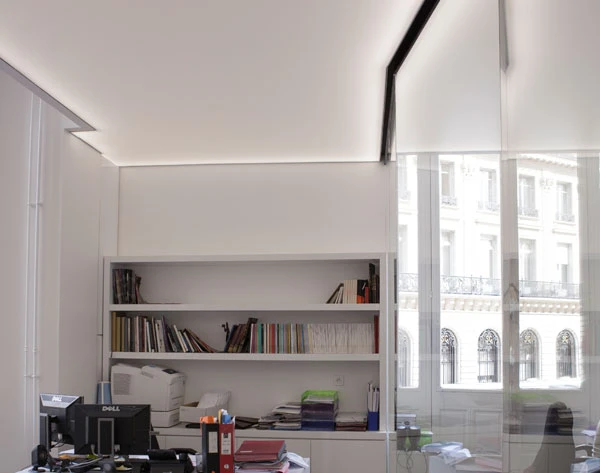 Workspace area with views over the historic courtyard