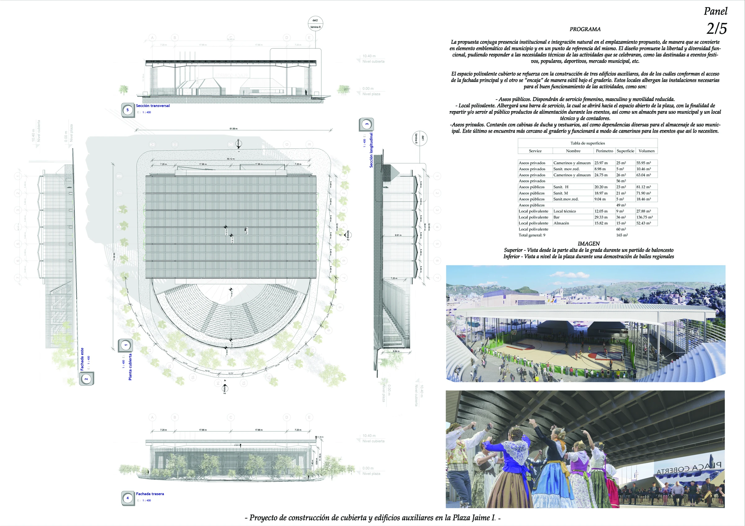 Competition Sheet 02 — Construction sections and floor plans